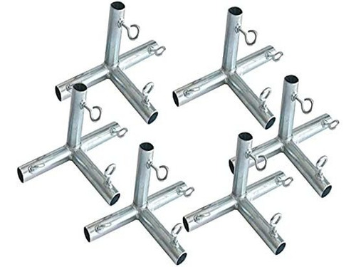 Gazebo - Buildline 6pc - Conector De Borde Plano De 4 Vías -