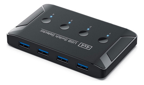// Seletor De Chave Usb 3.0 4 Portas Usb Switcher Periférico
