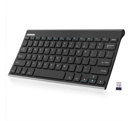 Teclado Inalambrico De Pc Con Bluetooth | Arteck / Negro