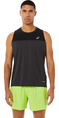 Bividi Asics Race Singlet Black/graphite Grey Hombre