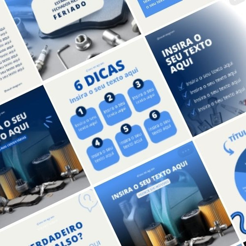 Post Instagram Auto Peças - Pack Canva