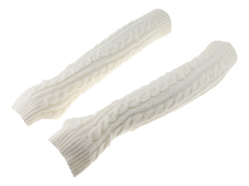 2 Piezas Largas Guantes De Invierno De Malla Suave Accesorio
