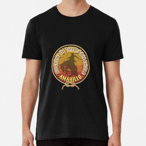 Remera Amarillo, Texas Rodeos Algodon Premium