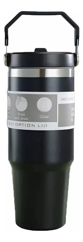 Gcwave Vaso Termo De Acero Inoxidable De 30 Oz Con Popote Y