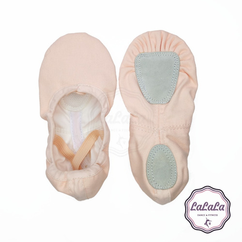 Zapato Media Punta Ballet De Lona