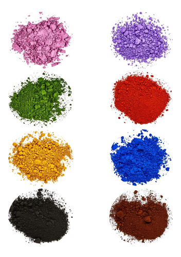 Pifito Muestra De Colorantes De Pigmento De Xido, 8 Hermosos