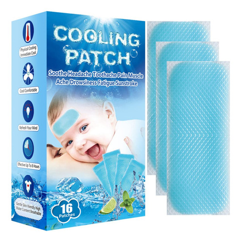 Parches De Gel Refrescante Easyeah Para Aliviar La Fiebre, L