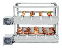 Comprar Churrasqueira Inox Tripla 9 Espetos 2 Motores 3 Andares