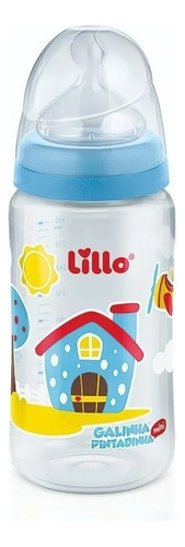 Lillo mamadeira silicone Anatômica Galinha Pintadinha 300mL neutra