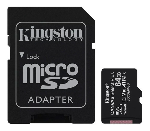 Kingston Memoria Micro Sd 64gb A1 100mb/s Barata Mayoreo +