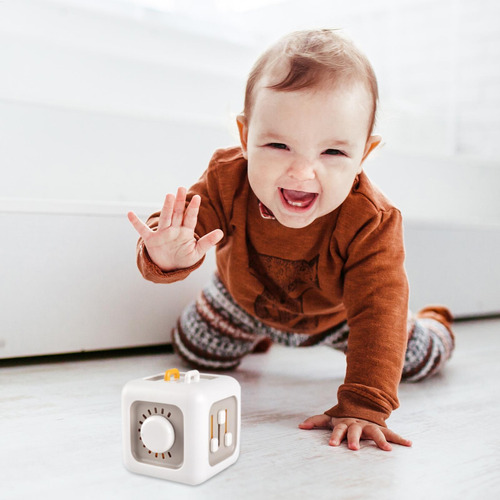 Cubo De Juguete Antiestrés Cubo Sensorial Fidget Con Interru