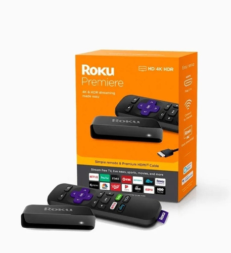 Roku Premiere Hd 4k Nuevo Hdmi- Smart Tv-disney-netflix-hbo