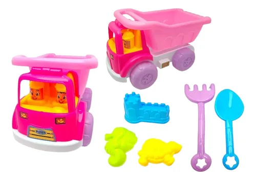 comprar Set De 6 Piezas Jueguete De Playa Camión  + Accesorios