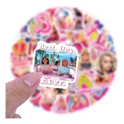 Pegatinas Stickers Barbie Pelicula Calcomanias Margot 50 Pzs