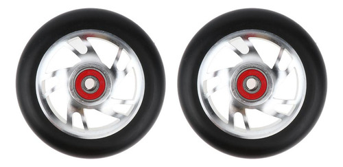 2 Unids De Ruedas Duradero Parte Reempalzable De Scooter De