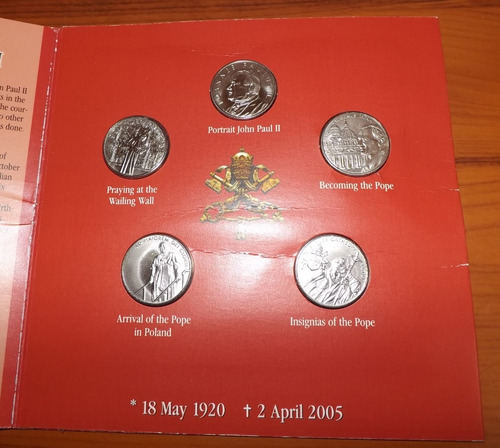 Imagen 2 de 4 de Colección Monedas Del Papa Juan Pablo Ii