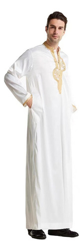 2023 Autumn Middle Eastern Clothing Men's Embroidered Robe