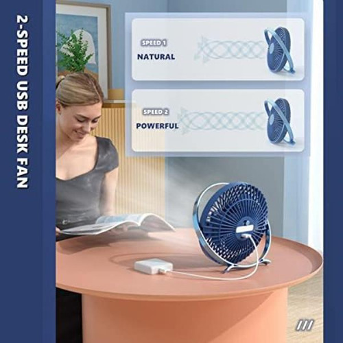 Chchmu Ventilador De Escritorio Usb Mini Ventiladores De Mes
