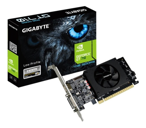 Placa De Video Gigabyte Geforce Gt710 1gb Gddr5 Hdmi Dvi