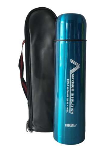 Termo Bala 500ml Mate Acero Inoxidable Con Estuche