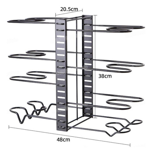 Bd Organizador De Gabinete De Cocina De 1 Pieza De 8 Niveles