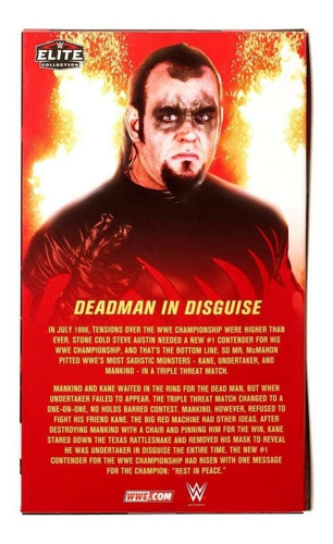 Imagen 3 de 5 de Wwe Figura Del Undertaker Serie Elite Exclusivo Mattel