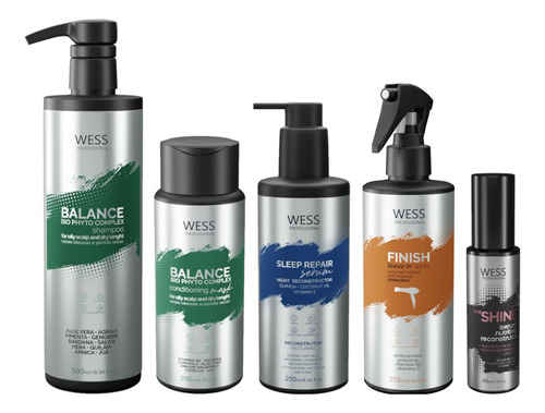 Wess Balancesh500ml+cd250ml+sleep250ml+finish250ml+shine45ml