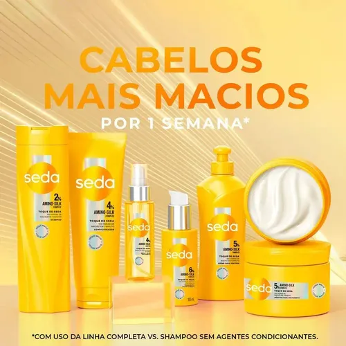 Shampoo 2% Amino-silk Seda Toque De Seda 300ml Lançamento