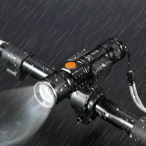 Farol Lanterna De Bike Super Forte Recarregável Usb Mtb