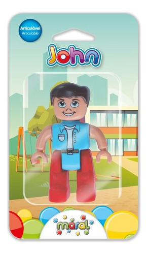 Brinquedo Boneco John Infantil Maral Blister
