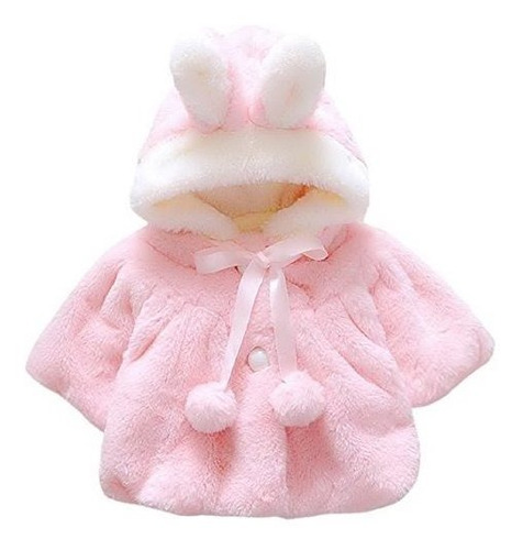 Bebé Niña Niños Lindo Invierno Chal Chaqueta Princesa Vestid