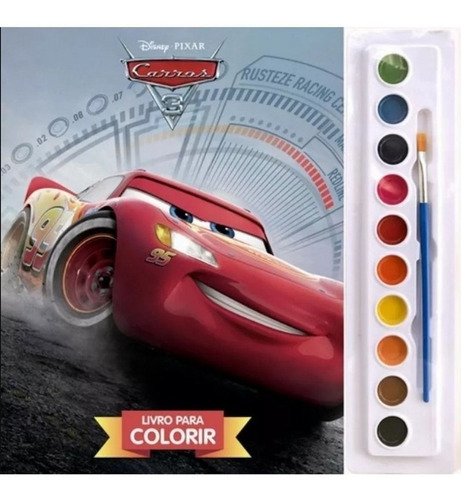 Livro Disney Aquarela - Carros 3