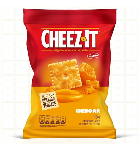 Imagem 2 de 5 de Salgadinho Cheez It Sabor Cheddar 115g