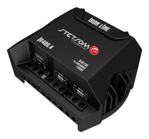 Modulo De Potencia Iron Line 400.4 Rms 2ohms 4 Canais Stetsom Cor Preto