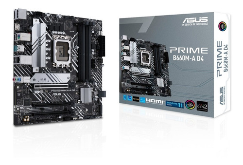 Mother Board Gamer Asus Prime B660m-a D4 Intel Gen 12