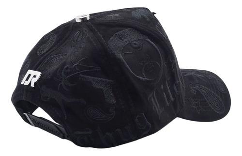 Gorra Dreamer Hats La Life Full Set Original Negro Ajustable Rayas (Usado)