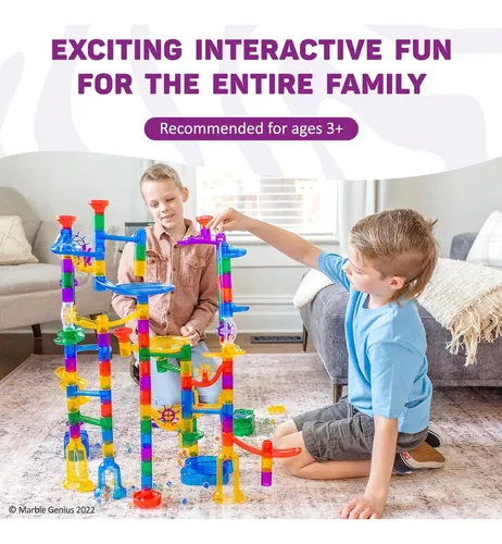 Juego De Canicas Marble Genius - 130 Piezas Para Niños