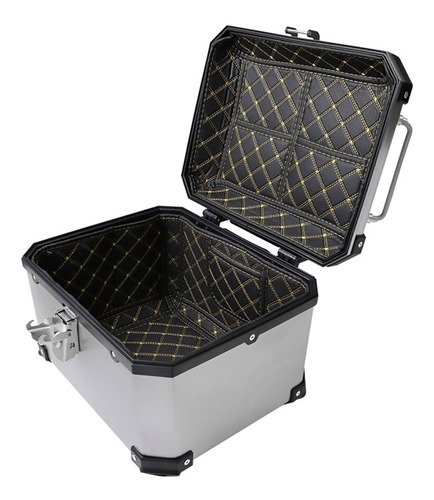 Imagen 5 de 9 de Caja Moto Top Case Abs Baul Trasero 35 L Con Respaldo