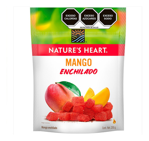 Snack Nature's Heart De Mango Enchilado Contenido De 250g 