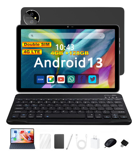 Twl P2 Tablet 1t+16gb Android13 Con Teclado Y Funda 8600 Mah