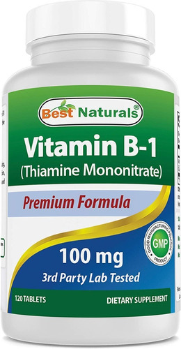 Best Naturals I Vitamin B1 I 100mg I 120 Tablets