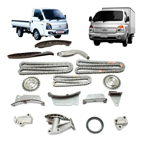 Kit Corrente Distribuição Hyundai Hr K2500 2.5 16v 2013-2016