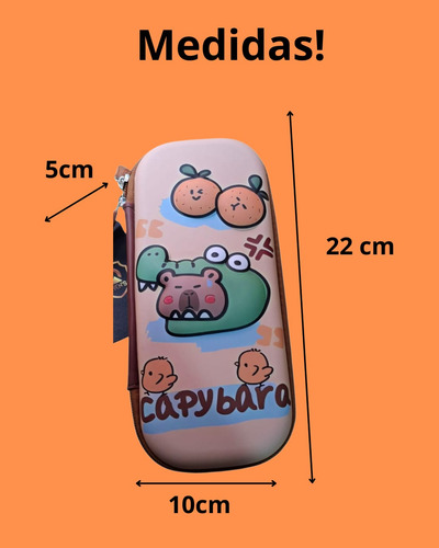 Estojo Escolar Reforçado Capivara Lançamento