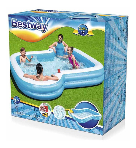 Piscina Inflable Moderna P/ Niños 3.05x2.74mx46cm Grande