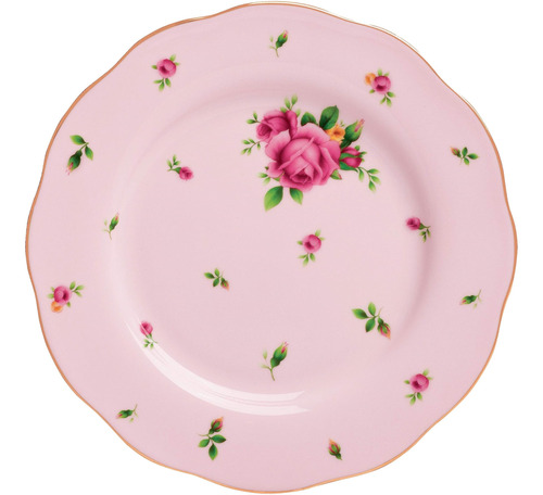 Plato De Ensalada Rosa Royal Albert New Country Roses, 8