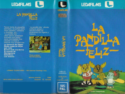 La Pandilla Feliz Vhs The Get Along Gang 1984 Ledafilms