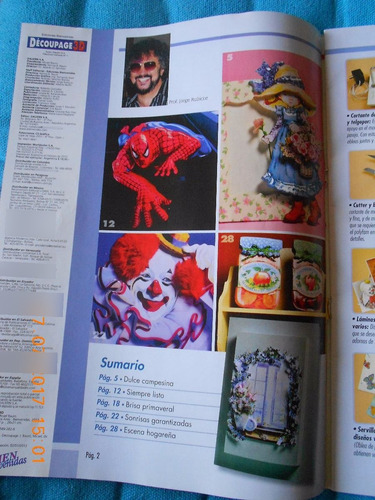 Revista Fasciculo N° 1 - 2013 - Decoupage 3d - Jorge Rubicce (Usado)