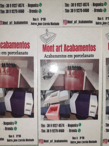 Imagem 1 de 5 de Acabamento Em Porcelanato Pias , Nichos , Lavatórios