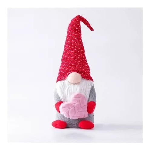 Peluche Adorno Gnomo Figura Navidad-corazon Pie Para Santa