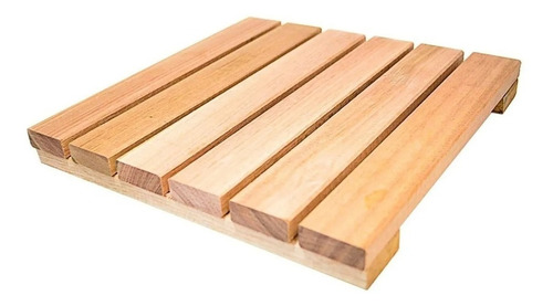 Imagem 3 de 5 de 4 Un. Deck De Madeira De Sobrepor No Piso De Pisicna 30x30